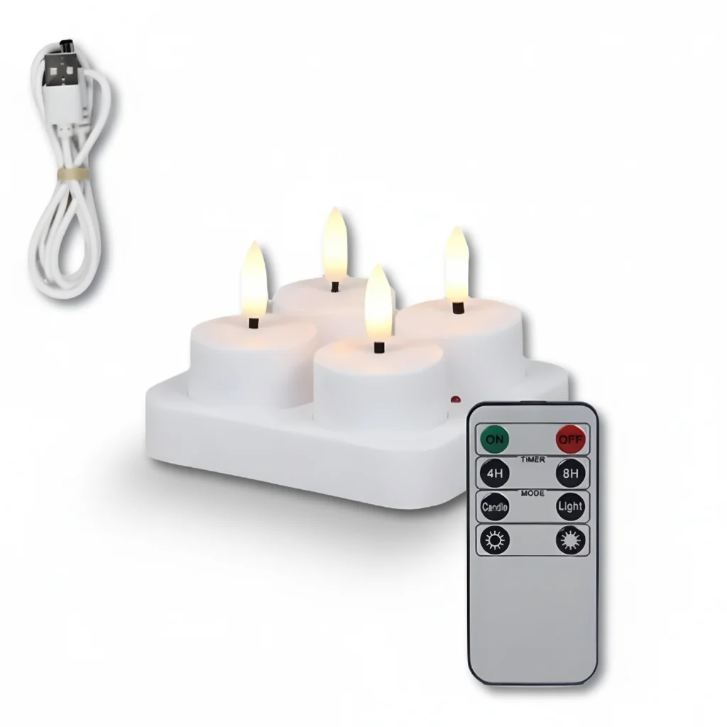 Flameless Candles LED Candles Battery Operated Timer - Image 2